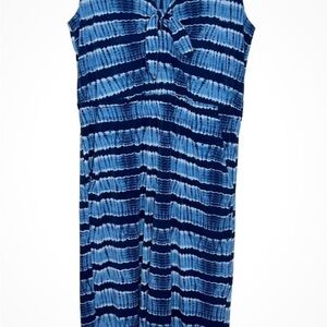 NEW Michael Kors Blue Striped Jumpsuit M
